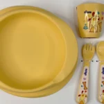 ست ظرف غذا سیلیکونی کودک سیهوکو Cihcco مدل شبنم 5 تیکه - تصویر 4