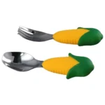 قاشق چنگال استیل ذرت - تصویر 2