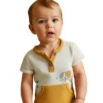 ست تی شرت و شرت پسرانه ترک طرح هاپو