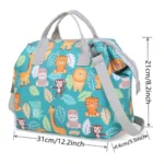 ساک لوازم نوزاد طرح حیوانات سبز - تصویر 5