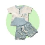 ست تی شرت و شرت پسرانه ترک طرح هاپو - تصویر 4