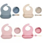 ست غذاخوری سیلیکونی 3 تیکه چیکو (chicco) - تصویر 3