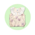 ست پیراهن و شرت دخترانه طرح گل بنفش - تصویر 3