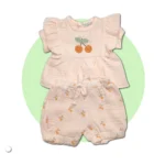 ست پیراهن و شرت دخترانه نارنجی