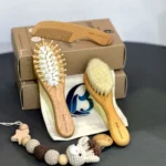 شانه برس 3 تیکه چوبی بی بی کرون (baby crown) - تصویر 2