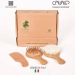 ست شانه برس چوبی نوزاد کاوالو (CAVALO)