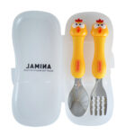 قاشق و چنگال قابدار کودک مدل Animal حیوانات