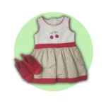 پیراهن دخترانه راه راه ترک