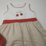 پیراهن دخترانه راه راه ترک - تصویر 5