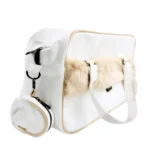 ساک لوازم کوکالو مدل چرم خز دار - تصویر 3