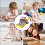 اسباب بازی کوبه چکشی مانیتور دار رنگ زرد - تصویر 4