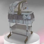 تخت و گهواره برقی نوزاد ملورین رنگ نسکافه ای کد 112 - تصویر 5