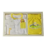 ست بیمارستانی نوزاد 5 تکه نوزادی حیوانات دانالو Danaloo زرد - تصویر 2