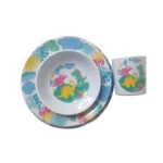 ست ظرف ملامین نوزاد 4 تیکه طرح دار فانتزی - تصویر 2