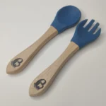 ست قاشق و چنگال بامبو بی بی کرون BabyCrown - تصویر 3