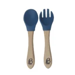 ست قاشق و چنگال بامبو بی بی کرون BabyCrown - تصویر 2