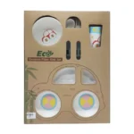 ظرف غذا چند تیکه بامبو Bamboo طرح ماشین - تصویر 2