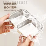 ظرف غذا و لانچ باکس استیل دو طبقه بدوسو Beduso - تصویر 6