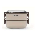 ظرف غذا و لانچ باکس استیل دو طبقه بدوسو Beduso