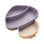 ست 5 تیکه ظرف غذا کودک سیلیکون طرح قارچ