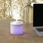 دستگاه بخور چراغدار سرد اتاق نوزاد هامیدیفایر Humidifier طرح خرس سفید حجم 250 میلی لیتر - تصویر 4