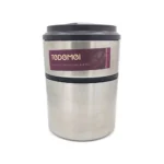 ظرف نگهدارنده (لانچ باکس) استیل گرد دو طبقه