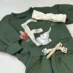 بلوز شلوار دورس دخترانه هارمونی Harmony آستین افتاده - تصویر 5