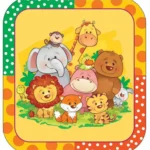 تشک بازی مخمل نی نی کالا NiniKala طرح حیوانات - تصویر 6