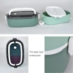 ظرف نگهدارنده غذا (لانچ باکس) دو طبقه - تصویر 3