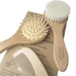 ست شانه و برس نوزاد اونت Avent مدل چوبی گرد - تصویر 4