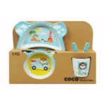 ست ظرف غذا بامبو 5 تیکه کوکو Coco - تصویر 3