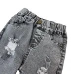 شلوار جین زاپ دار بچگانه زارا Zara طوسی - تصویر 2