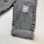 شلوار جین زاپ دار بچگانه زارا Zara طوسی - تصویر 3