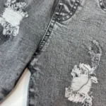 شلوار جین زاپ دار بچگانه زارا Zara طوسی - تصویر 4