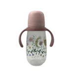 شیشه شیر دسته دار مامزی Momeasy حجم 450 میلی لیتر طرح دار