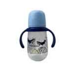 شیشه شیر دسته دار مامزی Momeasy حجم 360 میلی لیتر طرح دار