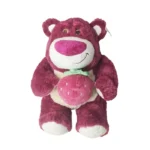 عروسک خرس مهربون رنگ زرشکی - تصویر 2
