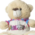 عروسک دخترانه خرسی رنگ کرم - تصویر 3