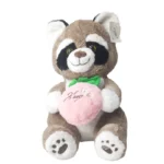 عروسک پسرانه راکون رنگ طوسی