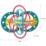 لثه گیر جغجه ای مولارس تویز MolarsToys مدل ماهواره ای - تصویر 4
