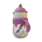 لیوان دسته دار و نی دار طرح حیوانات 300 میلی لیتر - تصویر 5