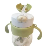 لیوان دسته دار و نی دار طرح حیوانات 300 میلی لیتر - تصویر 4