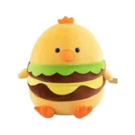 عروسک دخترانه جوجه همبرگر رنگ زرد