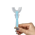 مسواک چرخشی نوزاد شفاف صورتی و آبی طرح میکی موس