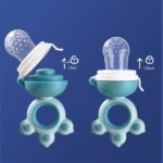 میوه خوری نوزاد مدل دسته پنجه سبز و آبی - تصویر 3