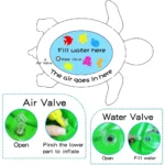 واترمت (تشک بازی) کودک طرح لاکپشت سبز و آبی - تصویر 3
