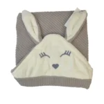 پتو دورپیچ مخمل ایسل Aysel طرح خرگوش