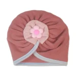 کلاه بافت کودک طرح گل