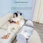 گهواره تخت برقی نوزاد طرح سگ قابل حمل - تصویر 11