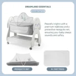 گهواره تخت برقی نوزاد طرح سگ قابل حمل - تصویر 7